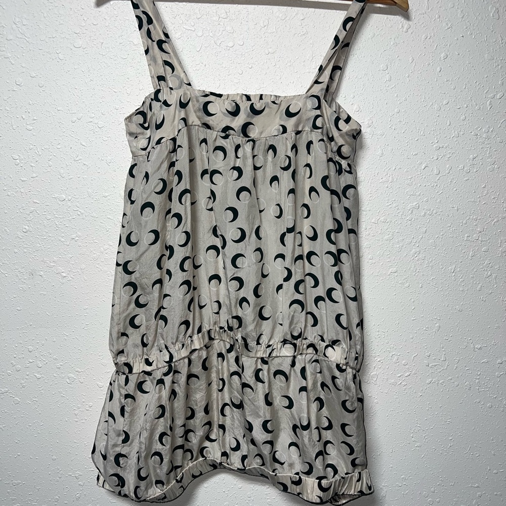 GENERRA 100% Silk Vintage Smocked Tank‎ Top